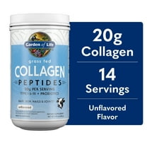 Garden of Life Grass Fed Collagen Peptides Powder – Unflavored, 20g Collagen per Serving, Supports Hair, Skin, Nails & Joints, 28 Servings, Non-GMO, Gluten Free