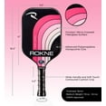 thumbnail image 6 of ROKNE Curve Apex Pickleball Paddle (Bubblegum), 6 of 6
