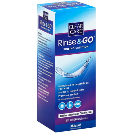 Clear Care  Rinse & Go Rinsing Solution 12 oz