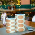thumbnail image 3 of Yayeee Flameless Candles with Remote Flickering Battery Operated Multi Color Changing, Orange Geometric Pattern, 3 of 7