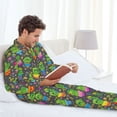 thumbnail image 6 of Balery Cactus In Pots Pattern Pajama Sets for Men Long Sleeve 2 Piece Sleepwear Loungewear Sets Soft PJ's with Pockets Long Sleeve Comfy Pj Sets-Large, 6 of 7