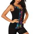 thumbnail image 2 of KLL Neon Psychedelic Giraffe Print Womens Tank Top Sleeveless Workout Tops Athletic Running Shirts Yoga Gym Clothes-XX-Large, 2 of 7