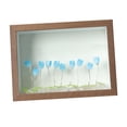 thumbnail image 4 of Marco de fotos DIY con luz nocturna de 6 pulgadas para parejas y niños, mesa luminosa. Marrón Flor Azul, 4 of 9
