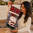 thumbnail image 4 of Oversized Plush Doll Christmas Stocking Gift Bag, Large Capacity Candy Treat Sack with Hanging Loop for Fireplace Mantel, Christmas Tree, Doorway and Holiday Party Display, Soft Plush Home Decor, 4 of 6