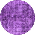 thumbnail image 1 of Ahgly Company Indoor Round Oriental Purple Industrial Area Rugs, 7' Round, 1 of 4