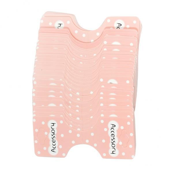 Tarjetas de exhibición de pinzas para el cabello Sunnimix 2x50 Piezas 9x3,5 Cm Rosa
