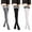 Gray White Black, variant on 3 Pairs Thigh High Compression Socks for Women and Men Circulation 20-30 mmhg Over the Knee, Best Support for Running, Cycling, Nursing