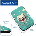 thumbnail image 4 of Tiny Teeth Soft Furry Printed Car Armrest Pad Mat Comfortable Armrest Accessory 12.5x8.2 Inch, 4 of 6