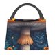 thumbnail image 1 of Easygdp Vintage Blue Leaf Mushroom Bolsa de Almuerzo Insulada Reutilizable, Bolsa de Mano y Bandolera para Oficina, Trabajo, Viajes, 1 of 6