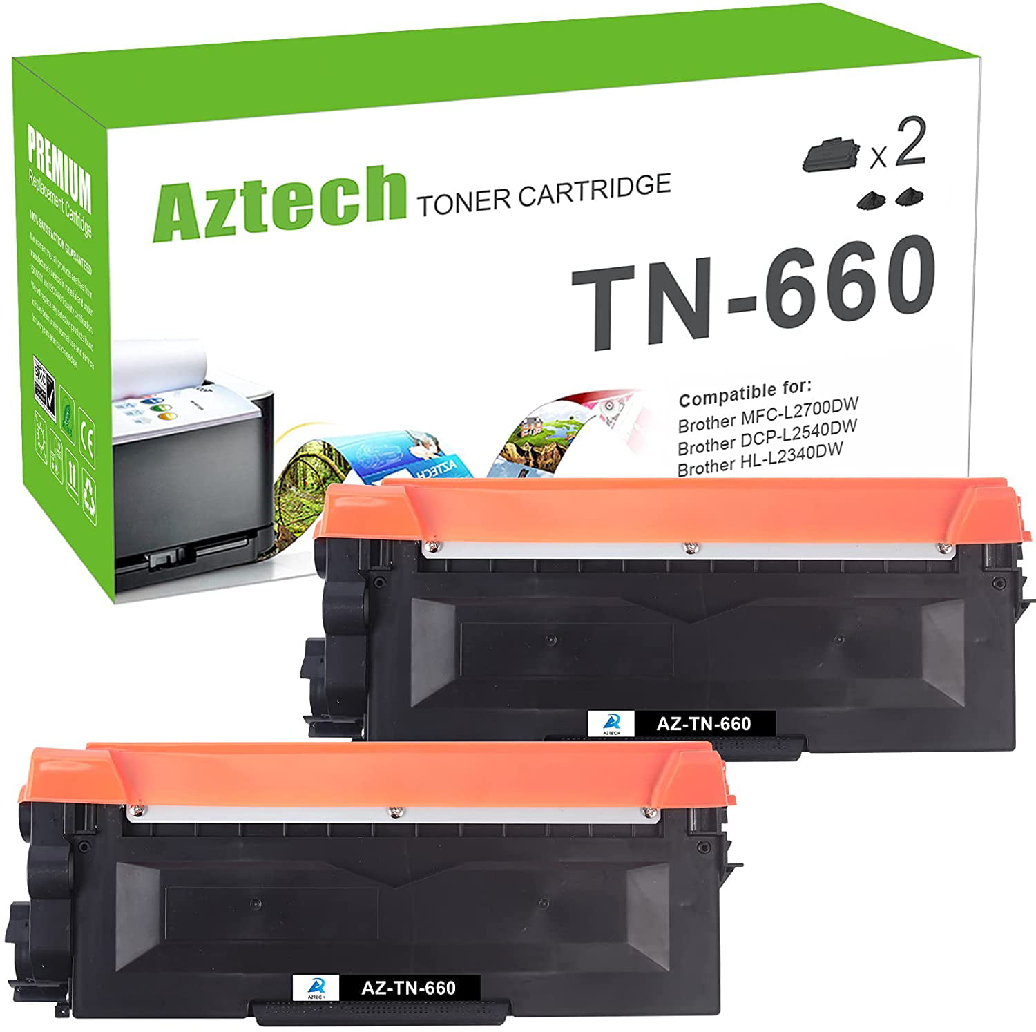 3PK Toner Compatible for Brother TN660 MFC-L2700DW HL-L2340DW DCP-L2520 L2540DW 