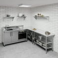 thumbnail image 5 of AmGood 12 in. x 48 in. Stainless Steel Wall Shelf | NSF Certified | Appliance & Equipment Metal Shelving | Kitchen, Restaurant, Garage, Laundry, Utility Room, 5 of 8