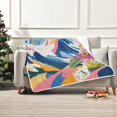 thumbnail image 7 of Yayeee Throw Blanket for Couch Soft Warm 60" x 80" Sofa Chair Bed Decoration, Abstract Snow Mountain, 7 of 7