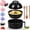 Black, variant on Multifunctional Ramen Bowl Set with Water Filter Bowl, 44oz Ramen Pot with Chopsticks and Spoon, Portable Pasta Bowls with Strainer for Home Office Dorm Room College Guys