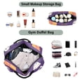 thumbnail image 4 of Travel Duffel Luggage Bag Sports Duffle Bag Gym Bag with Zipper White Pumpkin and Skull, 4 of 7