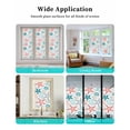 thumbnail image 6 of Window Privacy Film, Teal Green Coral Sun Blocking Window Tint Film Heat Control One Way Blackout Window Film, Spring Summer Coastal Starfish Beach Nautical Conch Non Adhesive Static Cling 17.7x78.7, 6 of 7