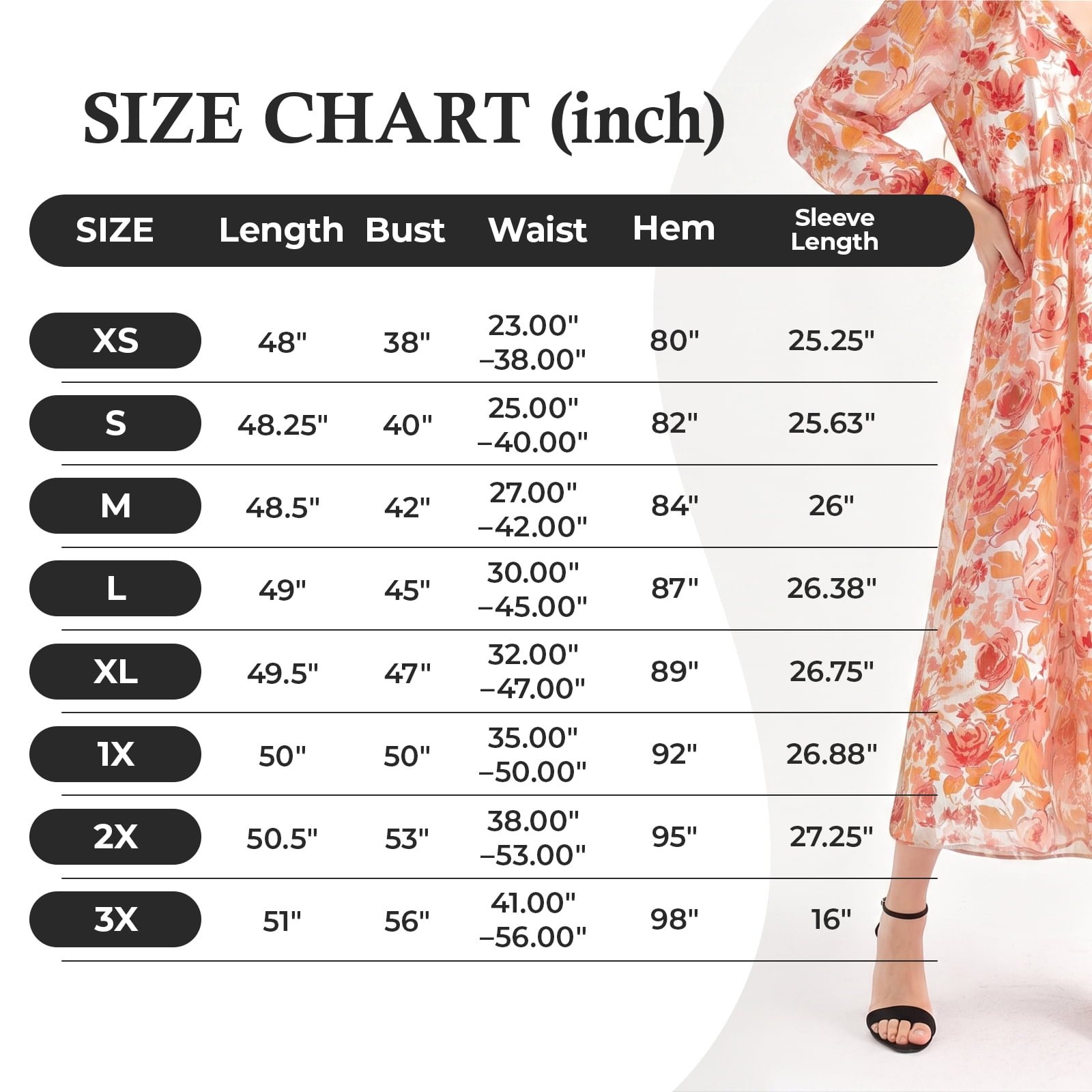 Alvantor Women's Floral V-Neck Long Sleeve Midi Dress, Red Multi Flower Print