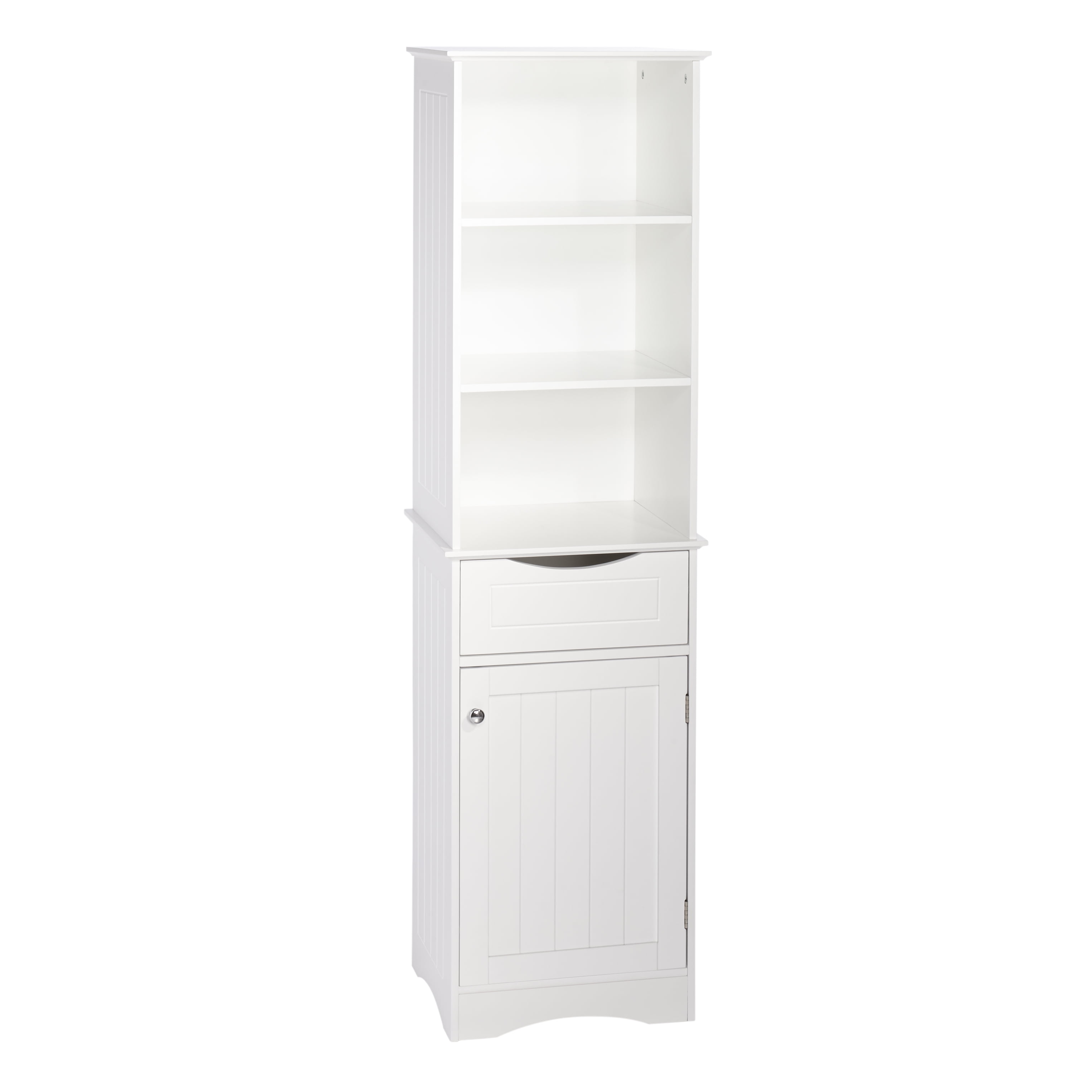 Ashland Collection Tall Linen Cabinet Bathroom Storage White