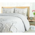 thumbnail image 5 of Ambesonne Dragonfly Duvet Cover Set, Nature Branches Lake, 2-Calking, Cream Pearl, 5 of 7