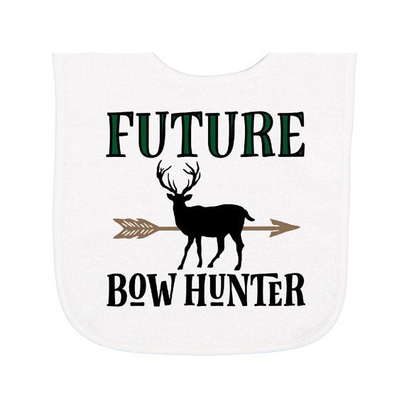 Inktastic Hunting Future Bow Hunter Baby Terry Cloth Bib