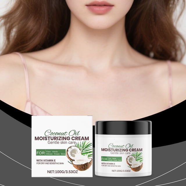 Cremas y humectantes Crema hidratante y humectante de coco 100 g una crema humectante
