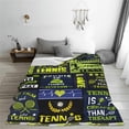 thumbnail image 4 of Yibo Tennis Blanket Gifts for Tennis Player Warm for Boys Girls Sport Lover Blanket for Sofa Camping Couch, 4 of 7