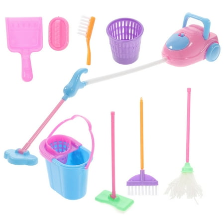 

9PCS Well Design Funny Cleaning Toy Kids Mini House Cleaning Equipment Toy