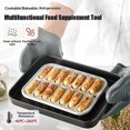 thumbnail image 4 of 3x Gris Bac Glaons En Silicone, Moule Glaons Avec Couvercles, Moule Saucisse Et Hot Dogs, Rsistants Au Lave-vaisselle Et Au Four, Adapts Aux Bo, 4 of 5