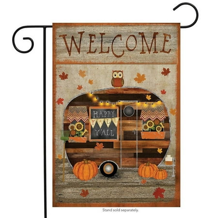 CHGBMOK Christmas Decorations Fall Camper Primitive Garden Flag Autumn Home Decoration Banner 12x18In on Clearance