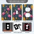 thumbnail image 3 of Yayeee Toggle Light Switch Wall Plate 1-Gang 4.5"x2.7" Home Decorative Outlet Cover, Yellow Floral Flamingo, 3 of 7
