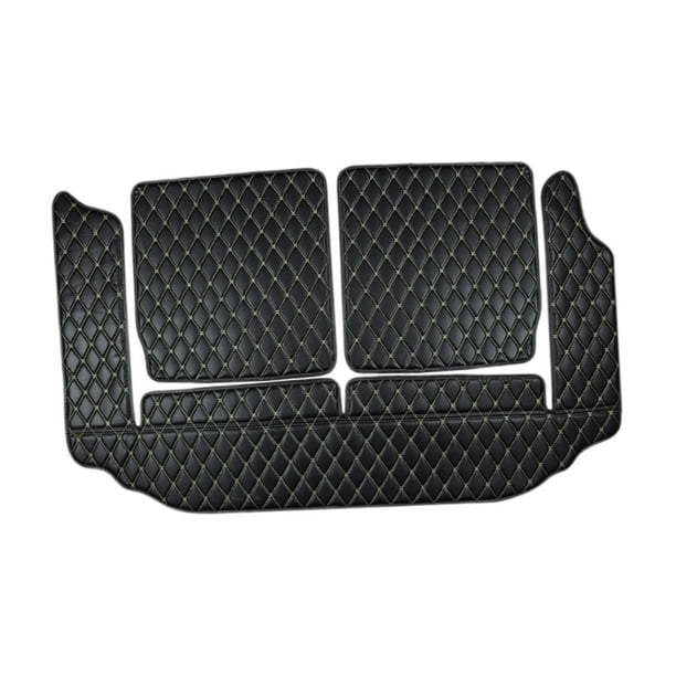 Alfombrillas para maletero de coche, impermeables, de piel sintética y PVC, para proteger el maletero trasero. Línea Beige