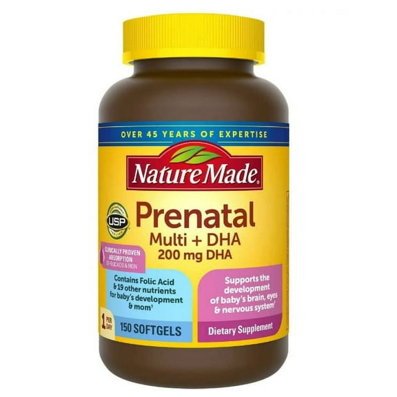 Nature Made Prenatal   DHA, 200 mg Softgels (150 ct.) 2 Pack