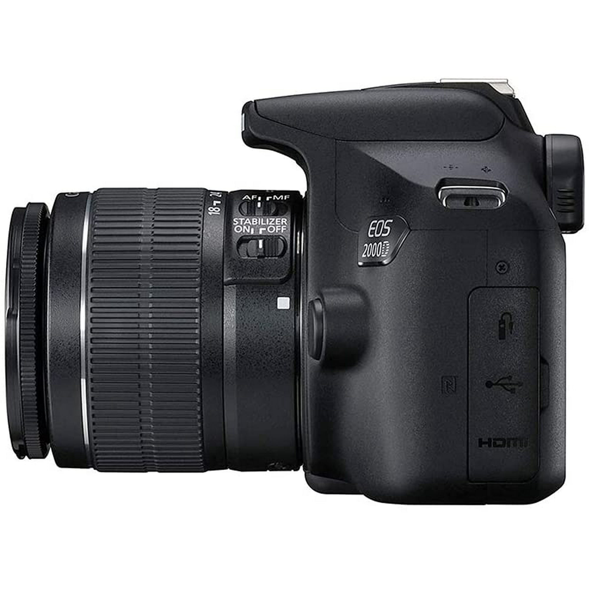 Canon EOS 2000D with EF-S 18-55mm IS II Lens (Intl Model) Deluxe Bundle
