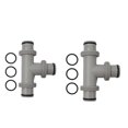 thumbnail image 1 of 2 Pcs Remplacement pour Intex Split Tuyau Ventouse Pièce de Piscine 1.5 Po Tee Joint en T, 1 of 1