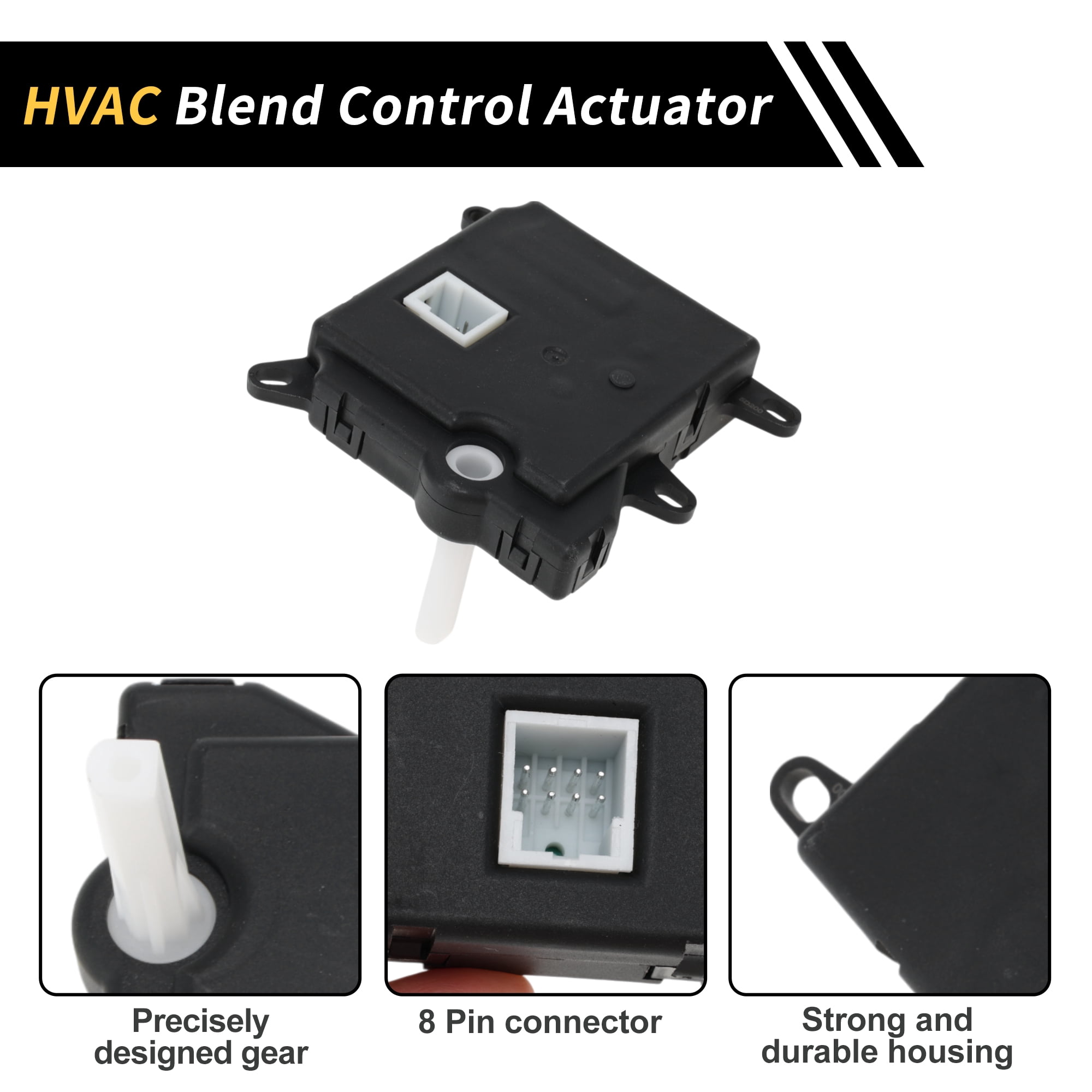 Unique Bargains HVAC Heater Blend Door Actuator Replacement for Ford E-450 2006-2015