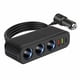 thumbnail image 2 of Cargador de coche con 3 puertos QC3.0 + USB + PD Carga rápida 120W - 12V/24V universal para electrónica de coche, 2 of 8