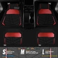 thumbnail image 3 of Car Grand Heavy Duty Rubber Waterproof Car Floor Mats All Weather Durable Full Set Anti-slip Automotive Floor Mats Trim-to-fit For Car SUV Truck Red Black, 3 of 7