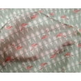 thumbnail image 4 of oneOone Silk Tabby Fabric Geometric & Flamingo Bird Print Sewing Fabric BTY 42 Inch Wide, 4 of 4