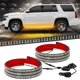 thumbnail image 3 of Nueva tira de luces estroboscópicas de emergencia para pedales de coche de 2 piezas, 60 pulgadas, 720 LED, luces de advertencia intermitentes de color blanco ámbar, 12 V, para SUV, 3 of 5