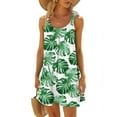 thumbnail image 2 of IROINNID Women's Shift Dress Hawaiian Sleeveless Sling Sexy Beach Dresses Summer Loose Comfy Boho Prints Drop Waist Dress, 2 of 5