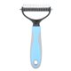 thumbnail image 3 of Pet Dog Cat Fur Hair Knot Cutter Rake Hair Removal Comb Brush Grooming Toolblue S, 3 of 4