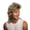 Gold, variant on Black Wolf Tail Mullet Wigs for Men - Short Front Long Back Hair for Cosplay and Parties