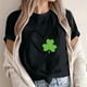 thumbnail image 4 of Camiseta de Manga Corta de Cuello Redondo Impresa de Primavera Superior de las Mujeres, Mezcla Ligera de Poliéster para Uso Diario Y de Fiesta Casual, 4 of 9