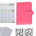 thumbnail image 3 of koolsoo PU Leather A6 Notebook Binder Binder Cover Budget Envelopes with Letter Stickers Rose, 3 of 3