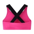 thumbnail image 4 of WUANDIXFA Girls Seamless Bra Girls Training Bra Seamless Sports Bras for Teens Girls with Racerback Removable Pads,Hot Pink,6-7 Years, 4 of 5