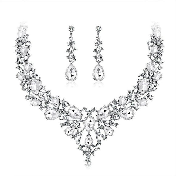 Crystal Rhinestone Wedding Jewelry Set