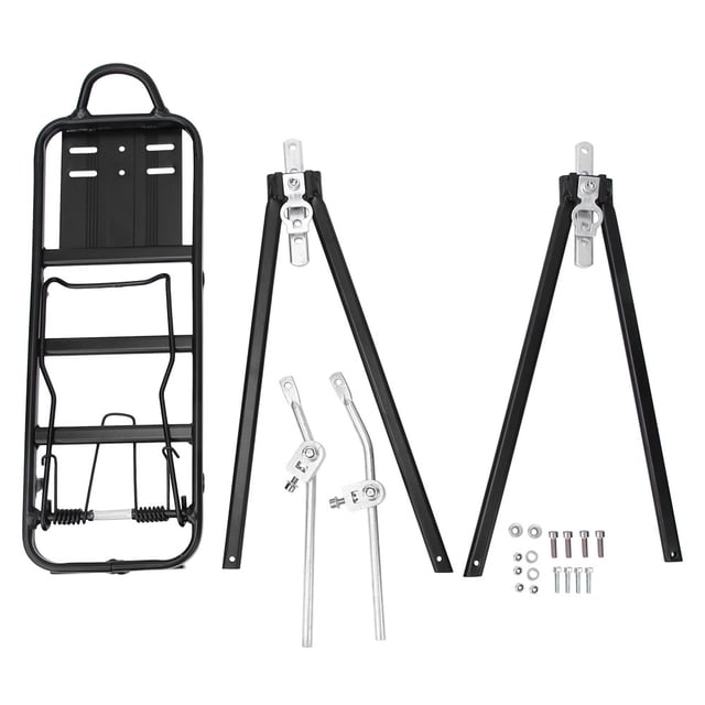 Porte-vélo, Alliage d'Aluminium Réglable Porte-Vélo Vélo Arrière Rack Intégration Transparente