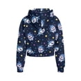 thumbnail image 2 of Uourmeti Astronauts Sharks Print Comfy Top Lightweight Pullover with Pocket Youth Athletic Top Comfy Casual Sweatshirt Sporty Zip Up Size 7-8, 2 of 7