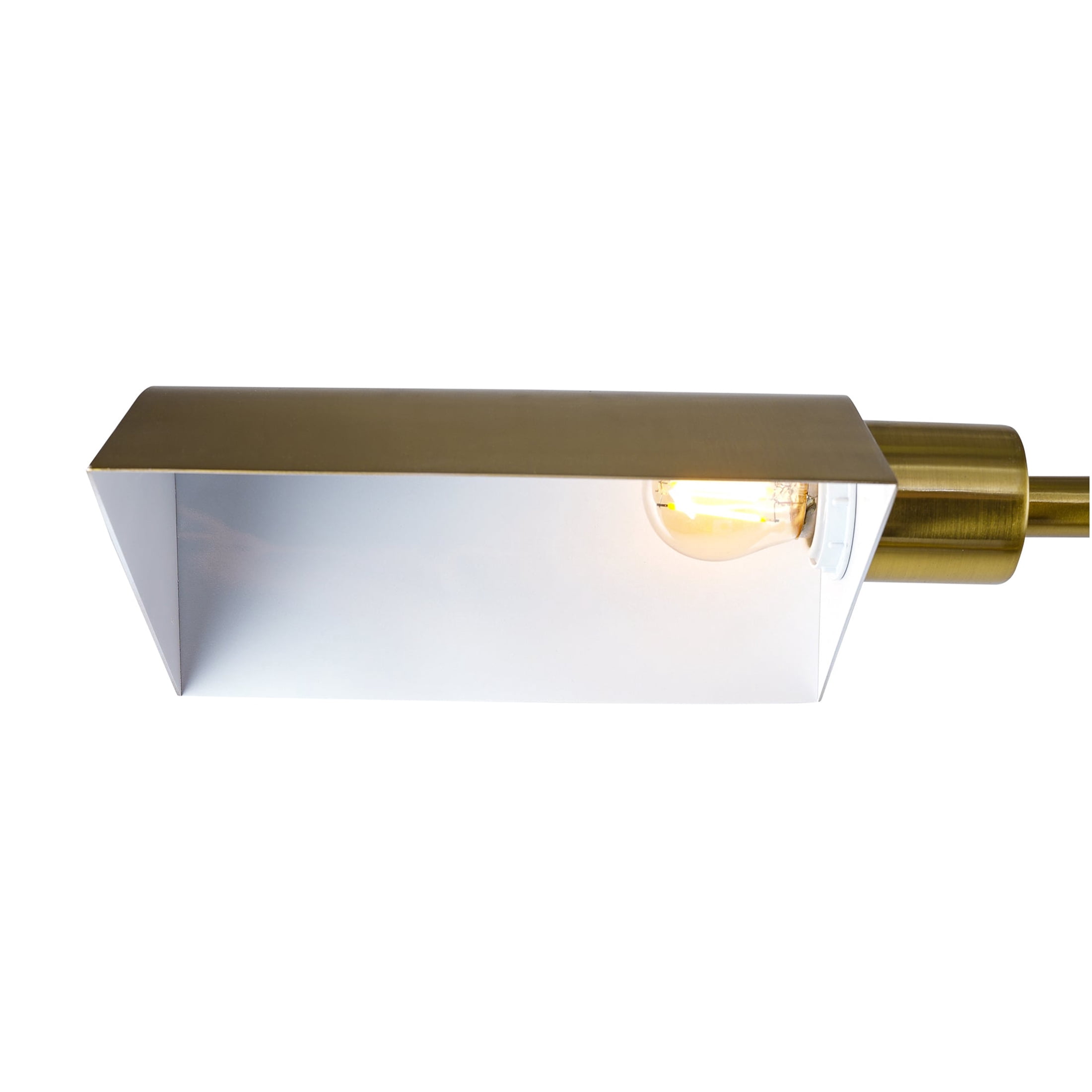 JERFIT Modern Floor Lamp for Living Room, Minimalist Gold Standing Light with White Shade, Plug-in Tall Corner Lamp for Bedroom Office