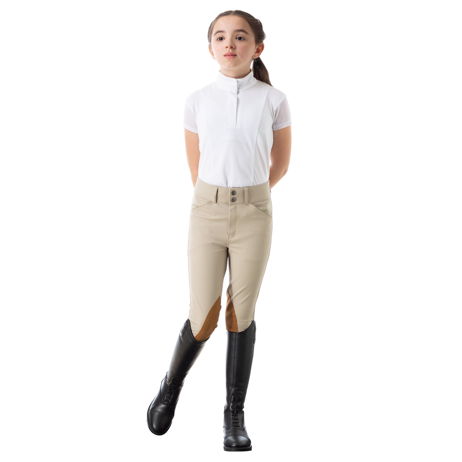 Equinavia Charlotte Kids Equestrian Short Sleeved Show Shirt with Cooling Mesh