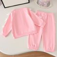 thumbnail image 7 of WOYY Toddler Girls Casual Outfits Bow Long Sleeve Sweatshirt Pants Sweatsuit Clothes Set, 7 of 7